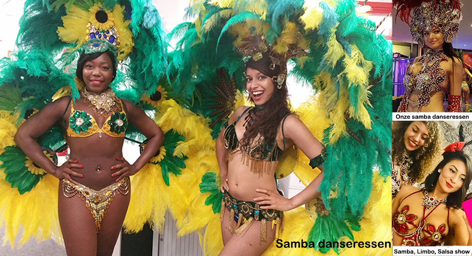 Samba danseressen voor ontvangst
